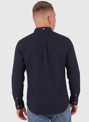Brewer Slim Fit Hemd - Navy