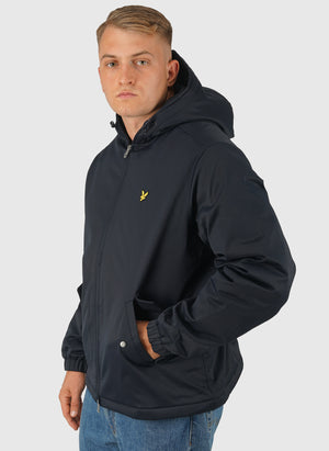 Padded Hooded Zip Through Jacket - Dark Navy