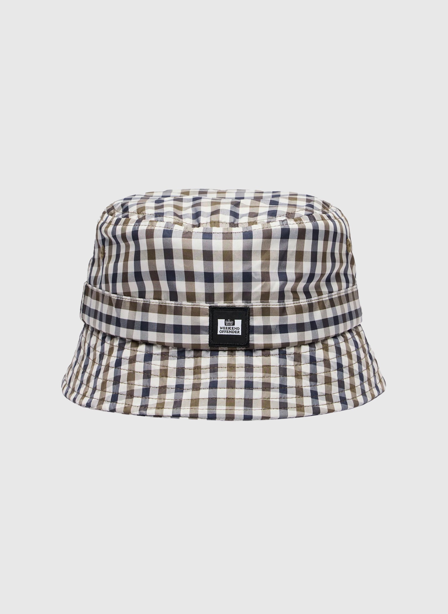 Queensland House Check Bucket Hat - Brown