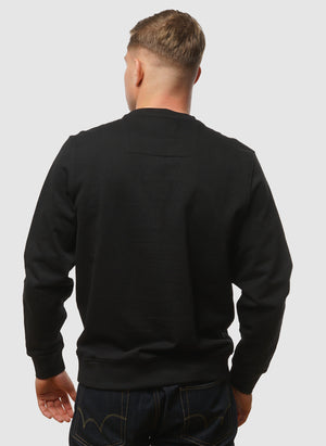 Raval Sweatshirt - Black/Peridot