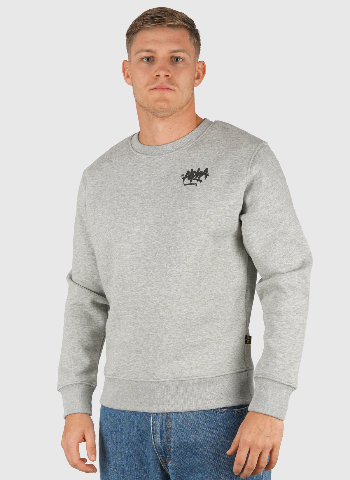 Alpha Signature Sweatshirt - Grey Heather