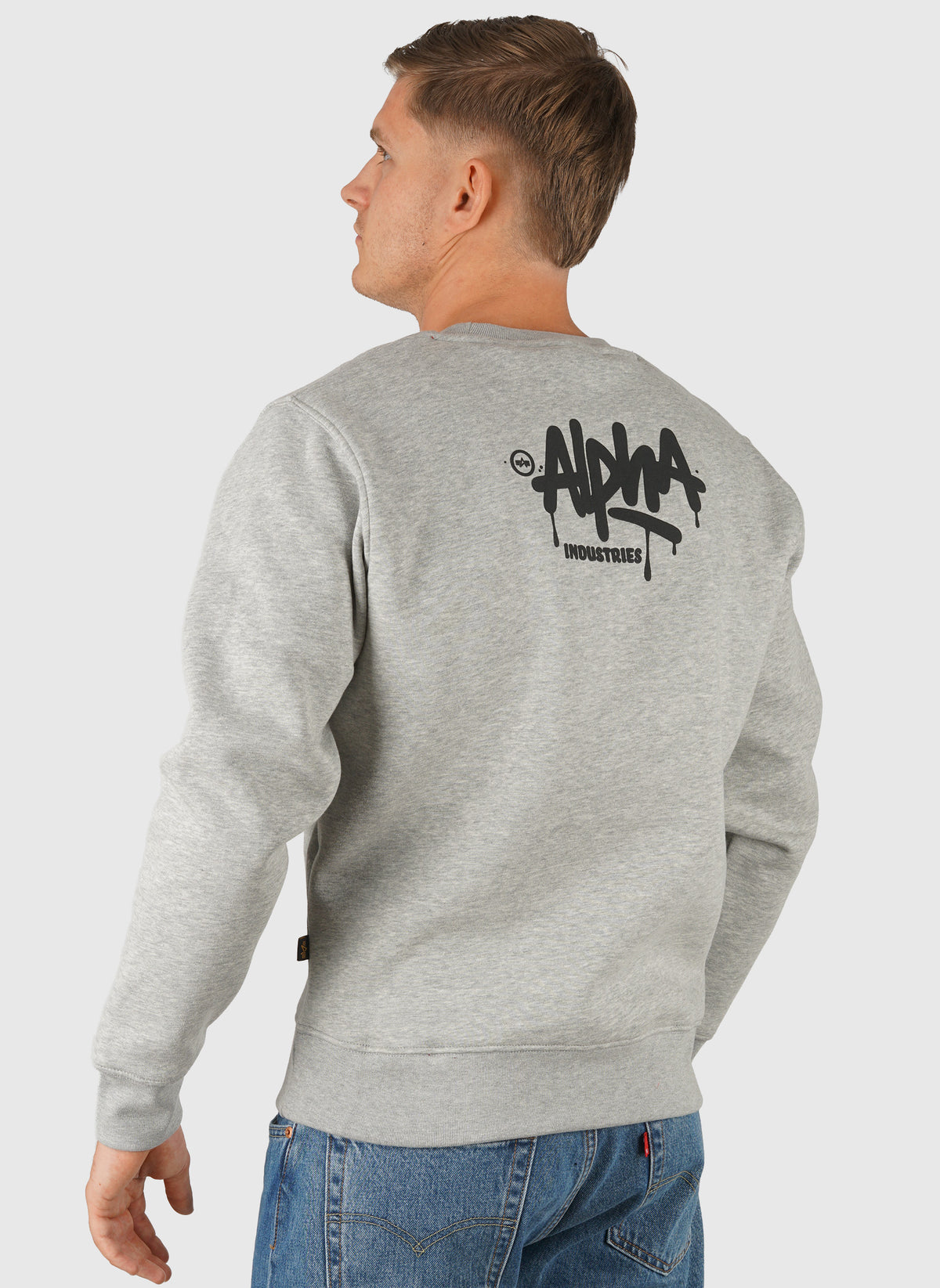 Alpha Signature Sweatshirt - Grey Heather