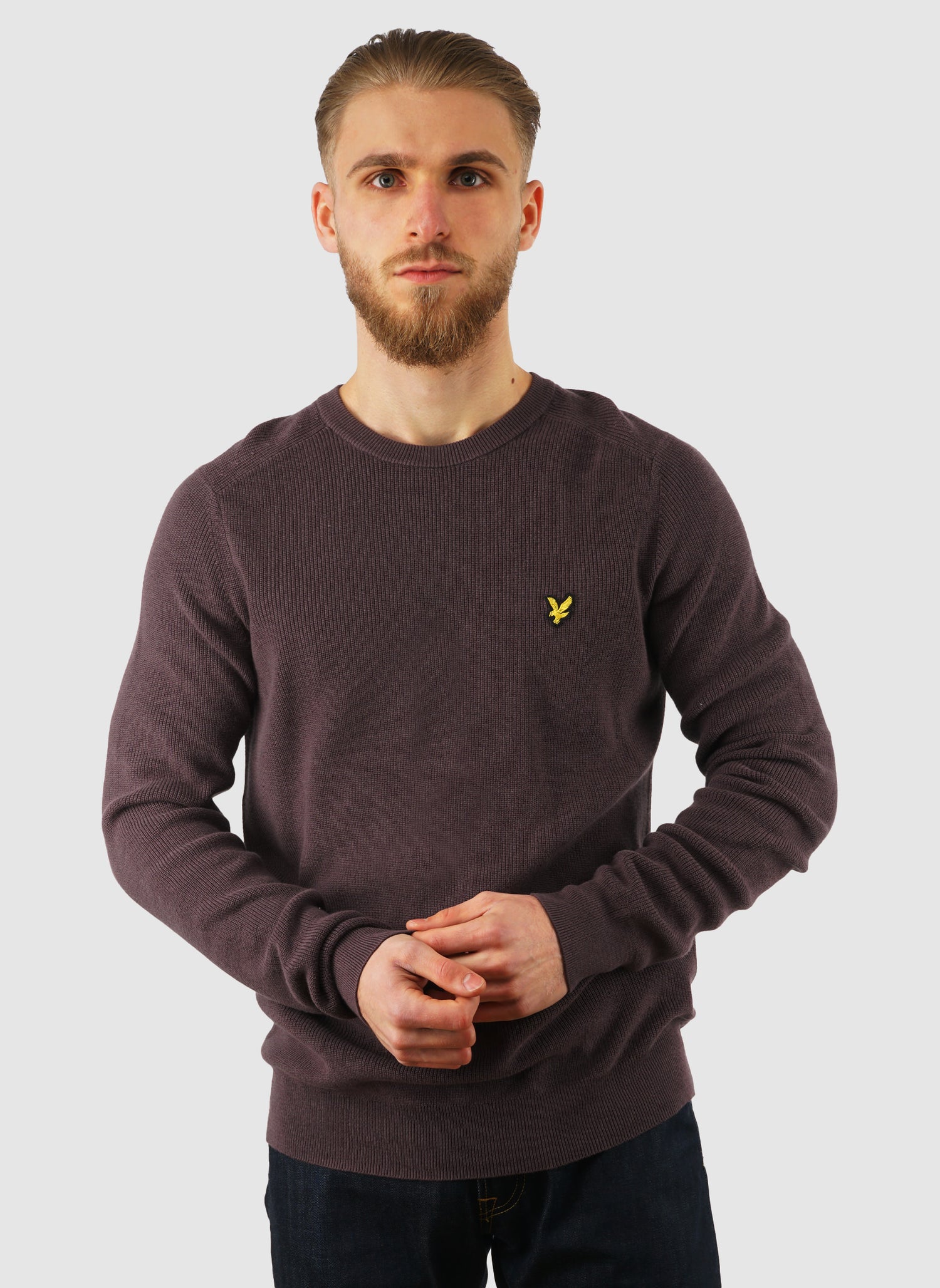 Engineered Rib Crew Neck - Espresso