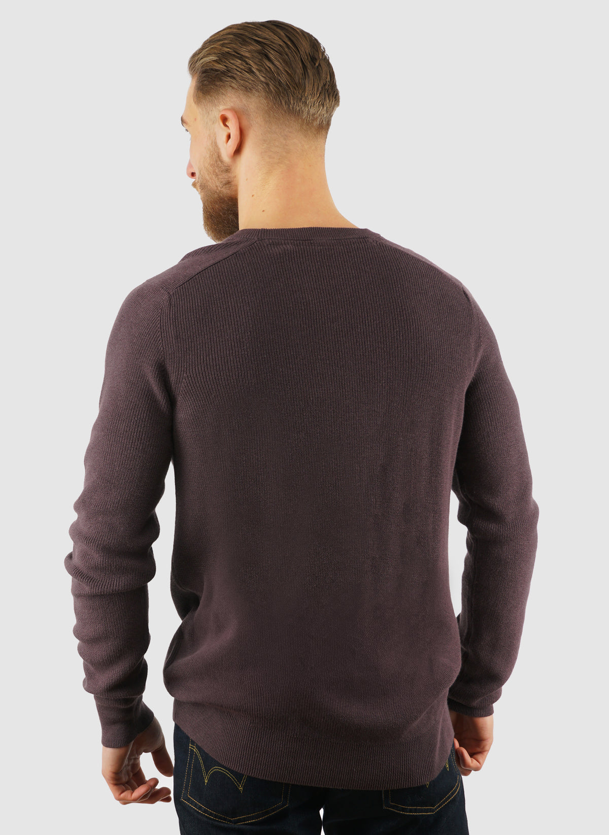 Engineered Rib Crew Neck - Espresso