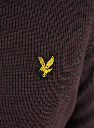 Engineered Rib Crew Neck - Espresso