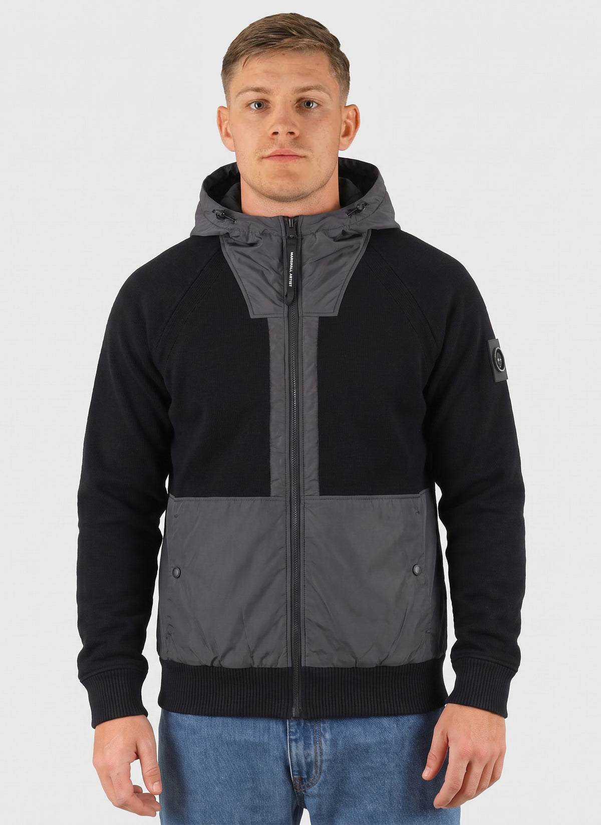 Newbury Hybrid Knit Jacket - Black