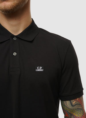 Stretch Piquet Poloshirt - Black