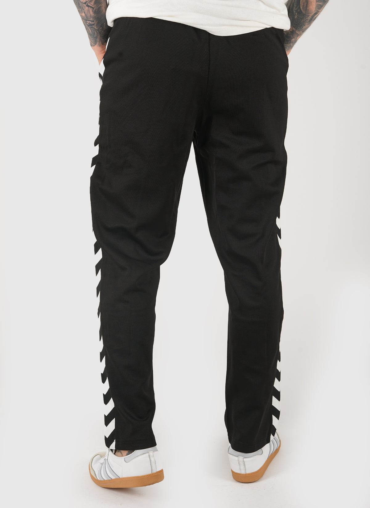 Regular Poly Pants - Black