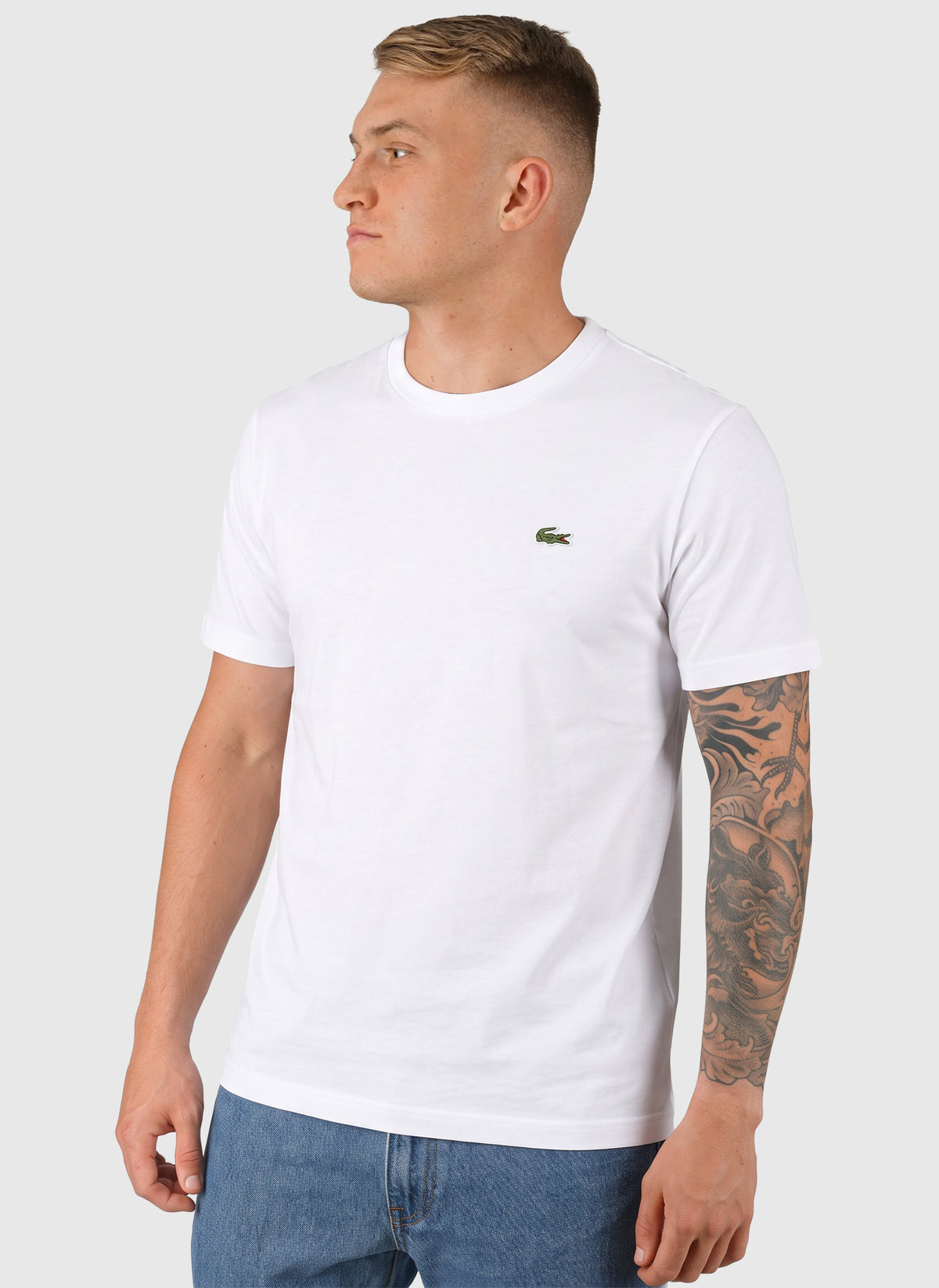 Rundhals T-Shirt - White