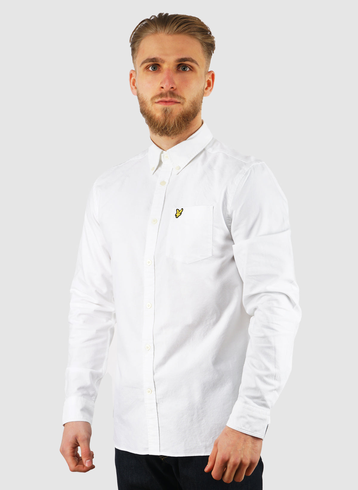 Plain Oxford Shirt - White