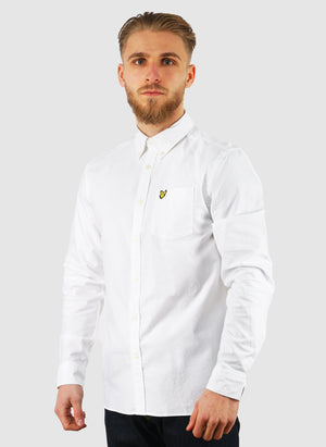 Plain Oxford Shirt - White