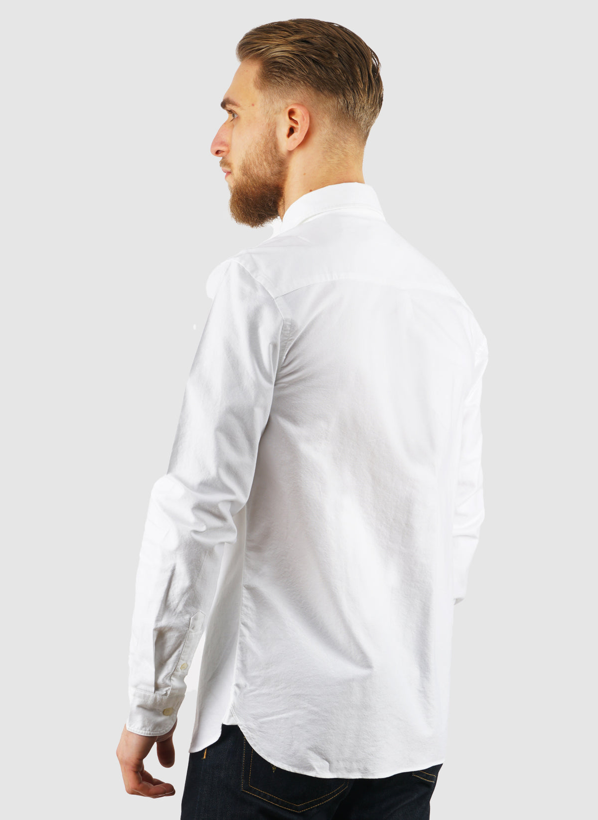 Plain Oxford Shirt - White