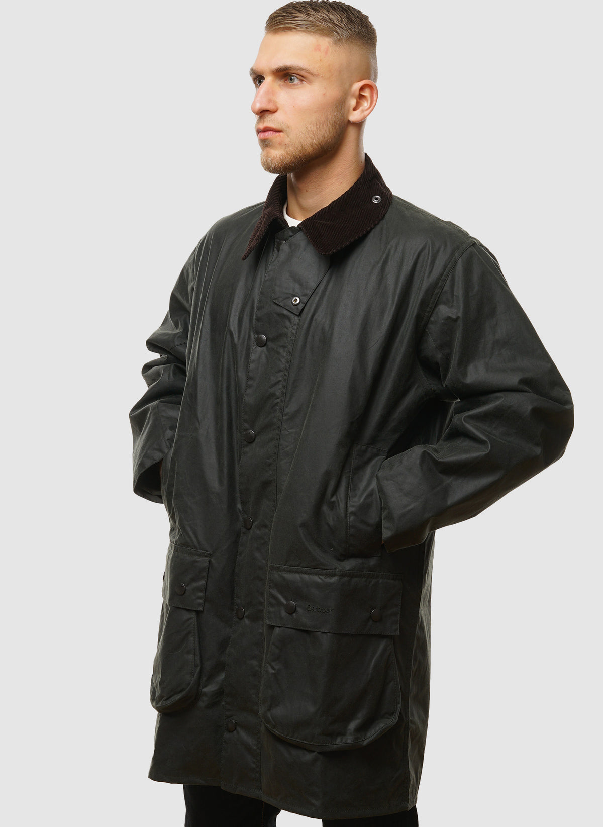 Border Waxed Jacket - Sage