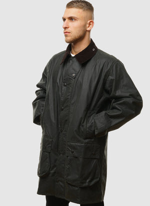 Border Waxed Jacket - Sage