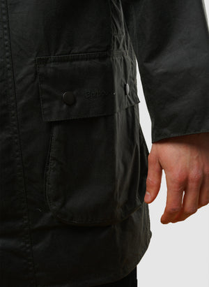 Border Waxed Jacket - Sage