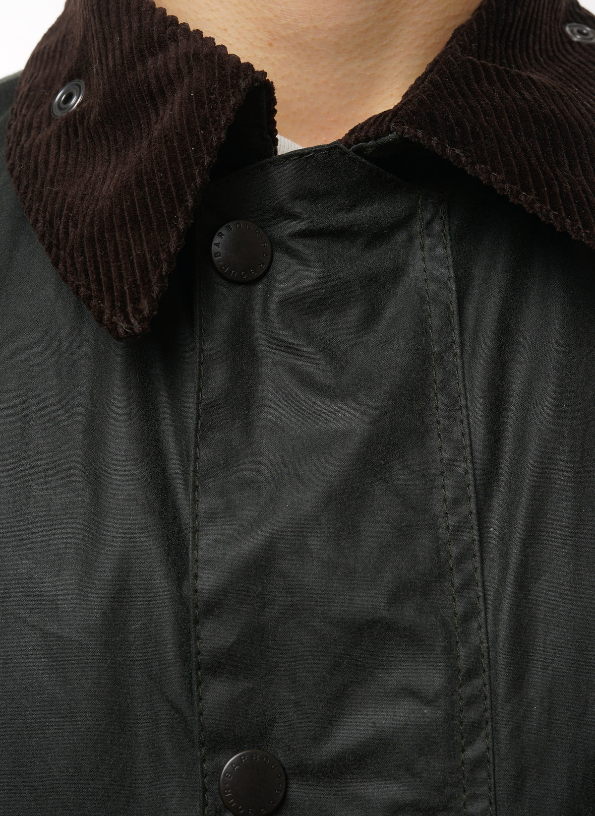 Border Waxed Jacket - Sage