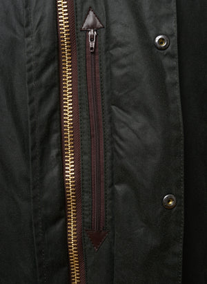 Border Waxed Jacket - Sage
