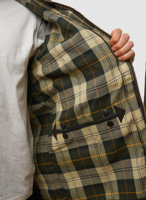 Border Waxed Jacket - Sage