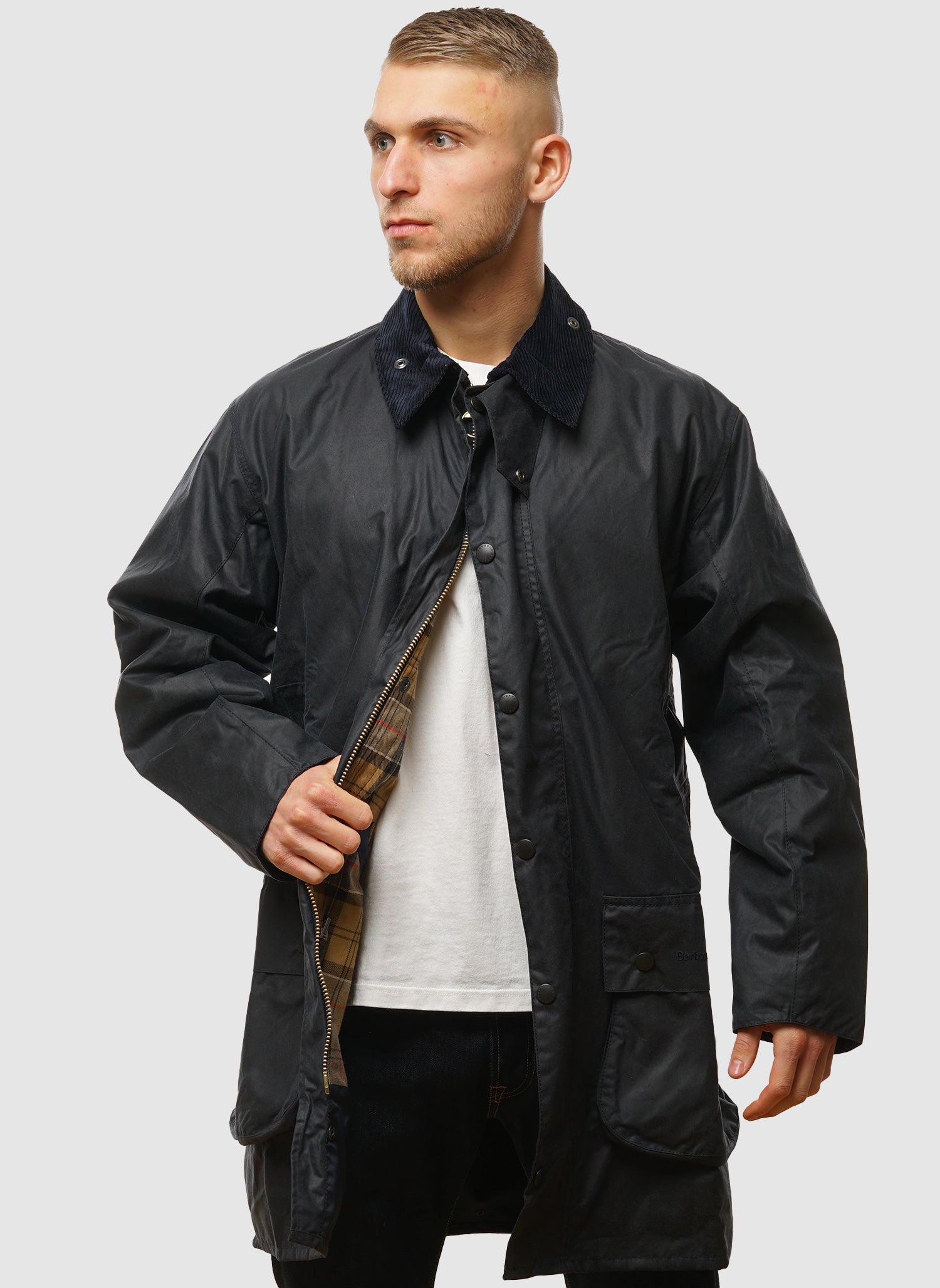 Border Waxed Jacket - Navy – The Smart Dresser