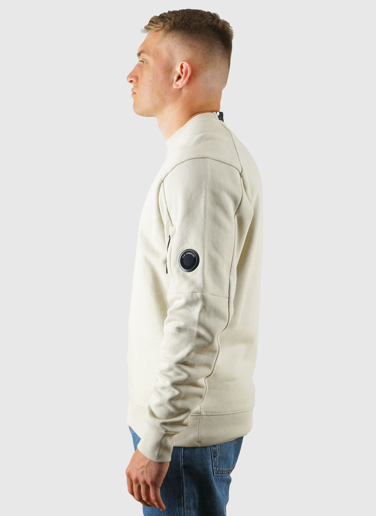Lens Crew Neck Sweatshirt - Silver Birch