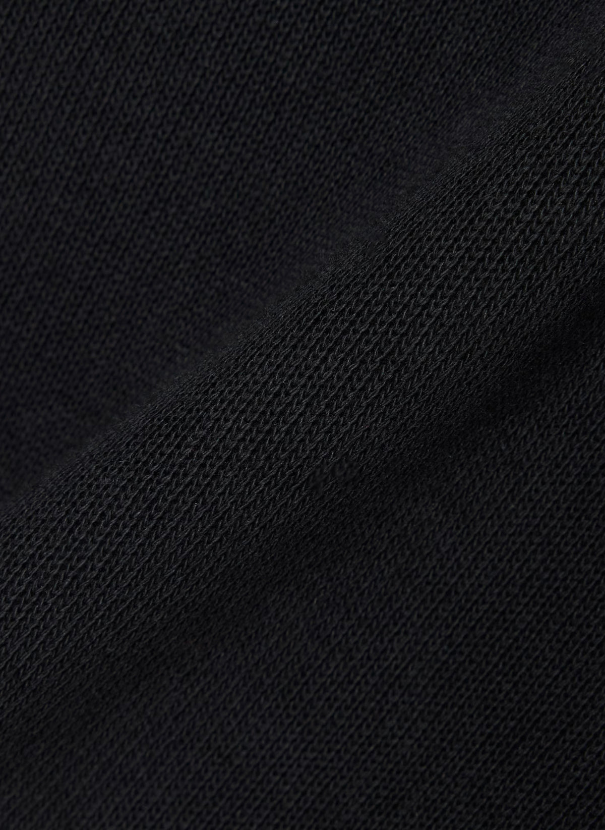 Half Zip Cotton Sweatshirt - Black