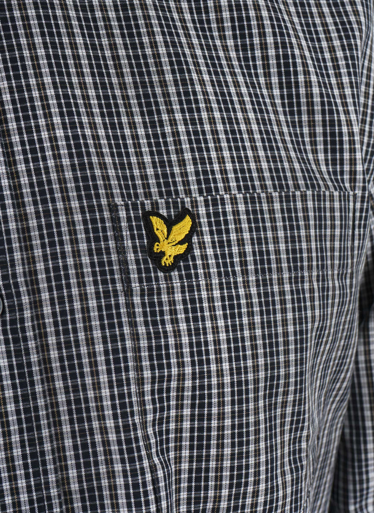 Grid Check Hemd - Dark Navy