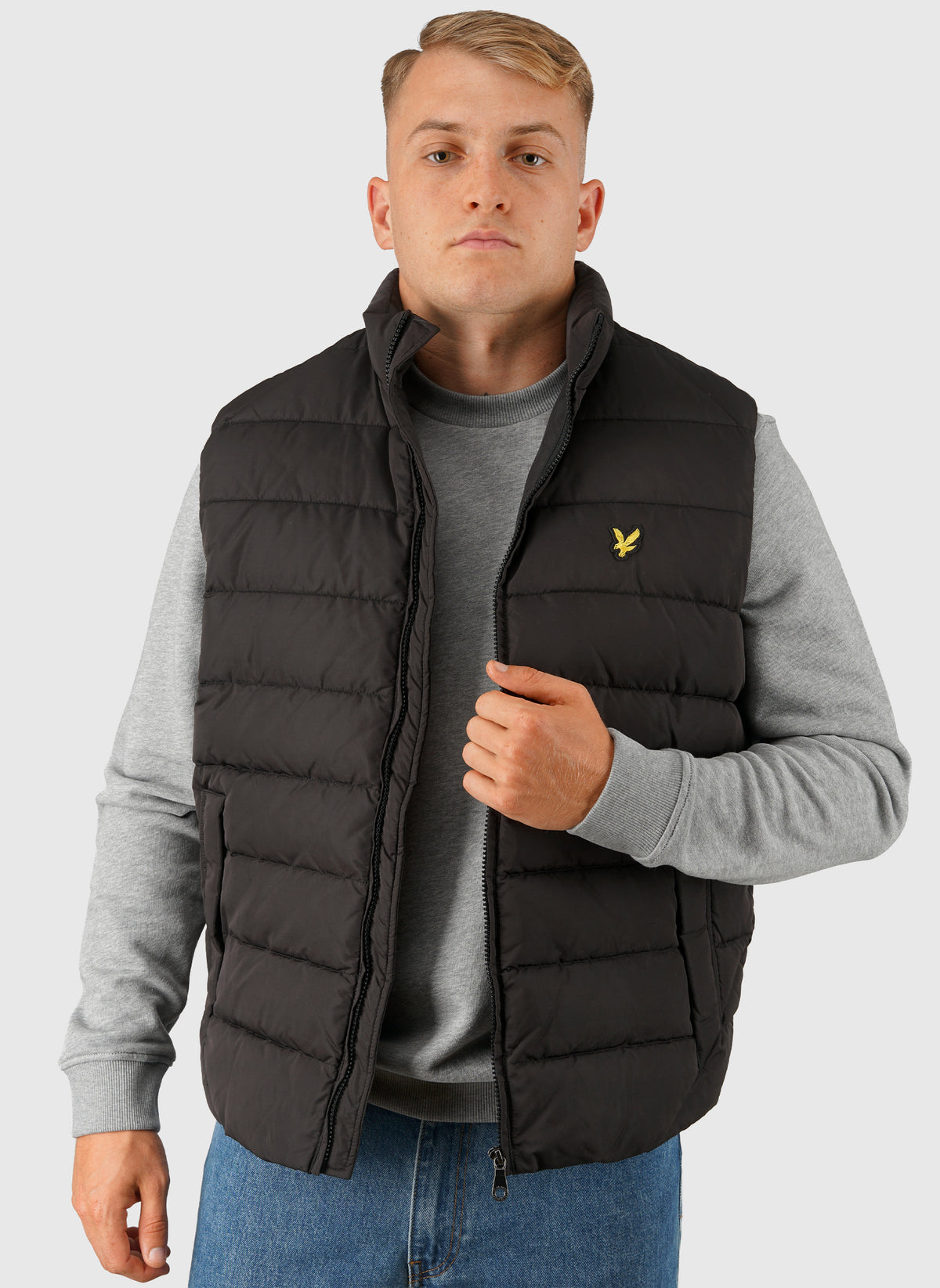 Quilted Gilet - Jet Black