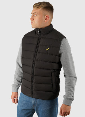 Quilted Gilet - Jet Black