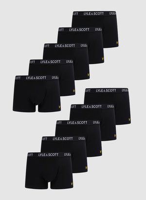 Ten Pack Tyler Trunk - Black Mix Waistband