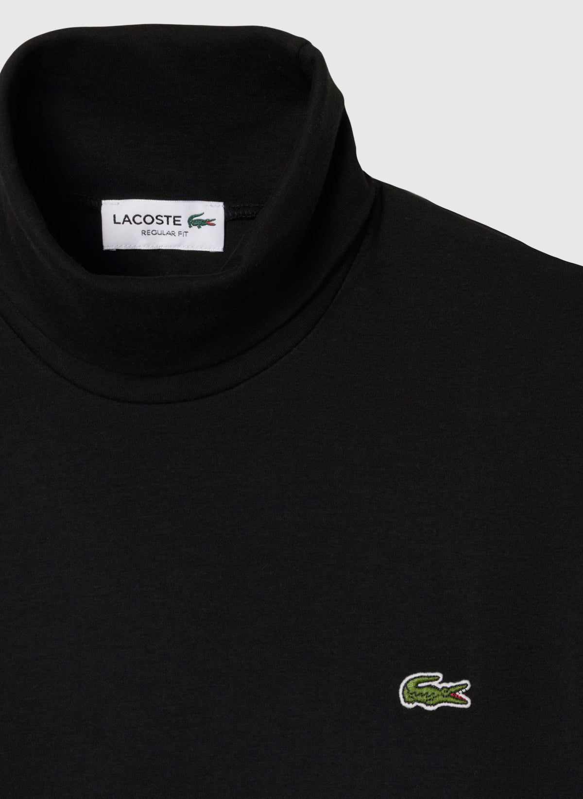 Roll Neck T-Shirt - Black