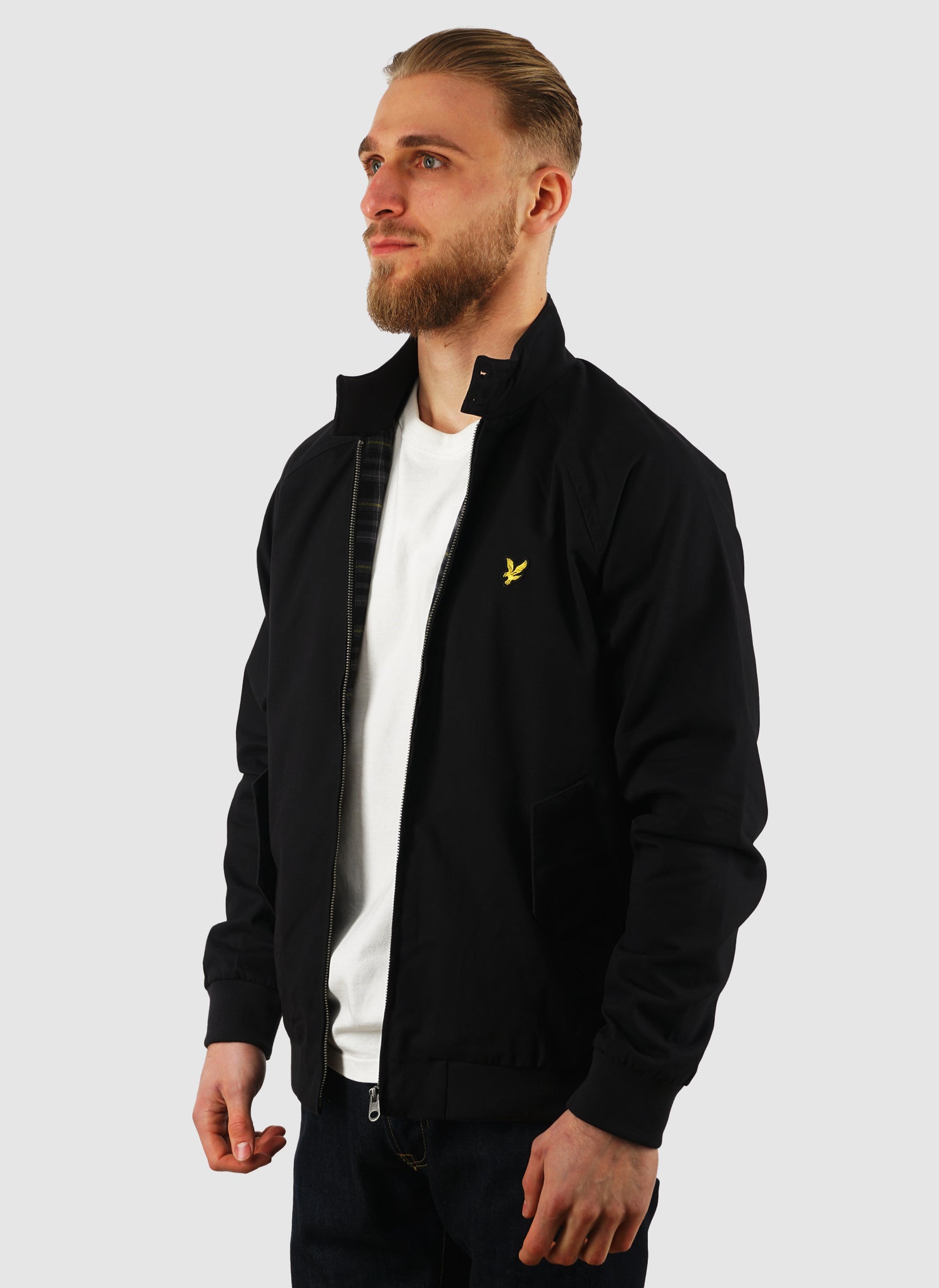 Cotton Harrington Jacket - Jet Black