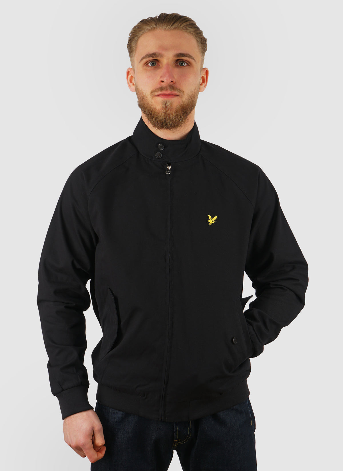 Cotton Harrington Jacket - Jet Black