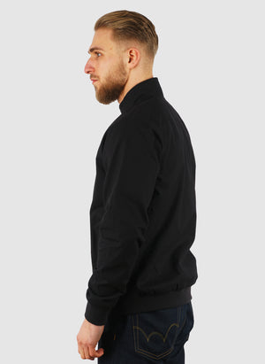 Cotton Harrington Jacket - Jet Black