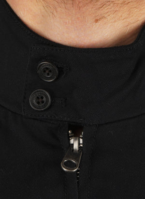 Cotton Harrington Jacket - Jet Black