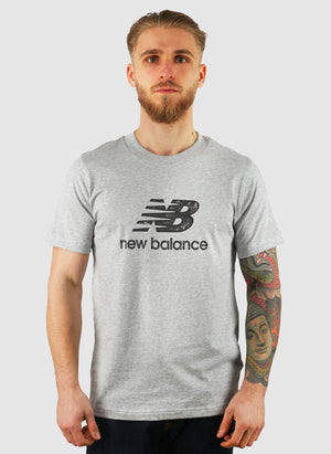 Sport Essentials Stamp Logo T-Shirt - Athletic Grey