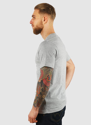 Sport Essentials Stamp Logo T-Shirt - Athletic Grey