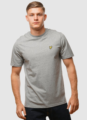 Plain T-Shirt - Mid Grey Marl