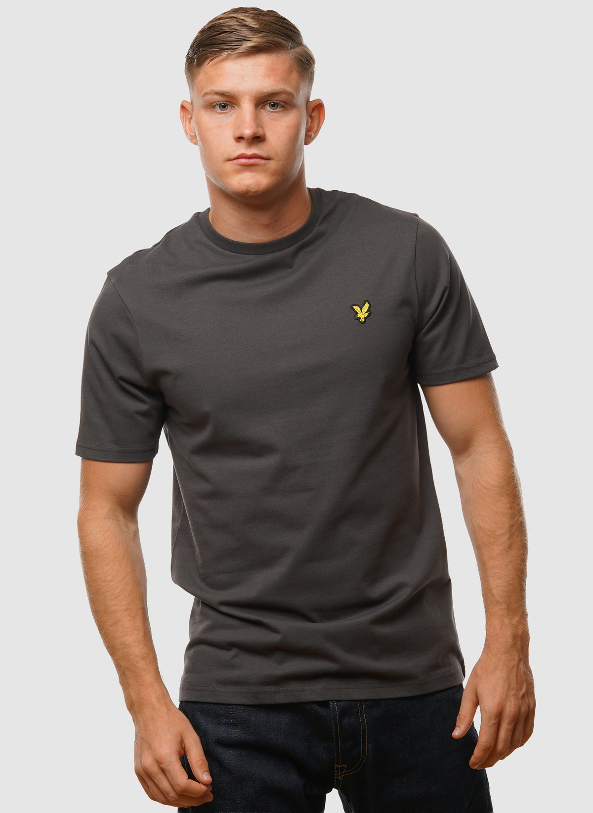Plain T-Shirt - Gunmetal