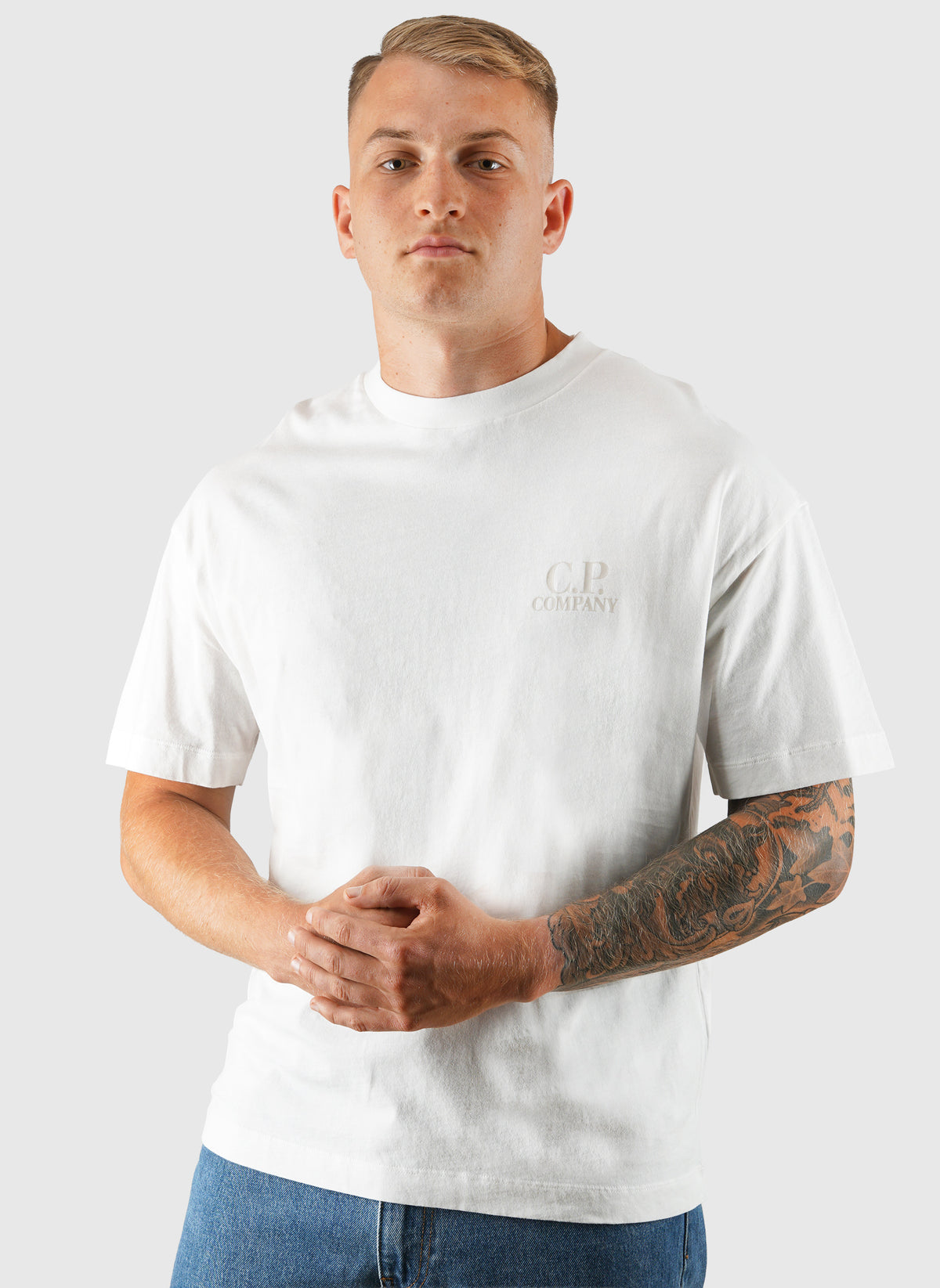 Comfort Logo Jersey T-Shirt - Gauze White