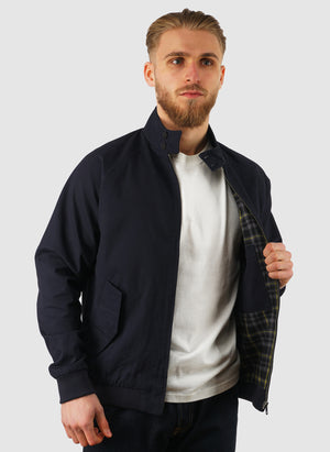 Cotton Harrington Jacket - Dark Navy