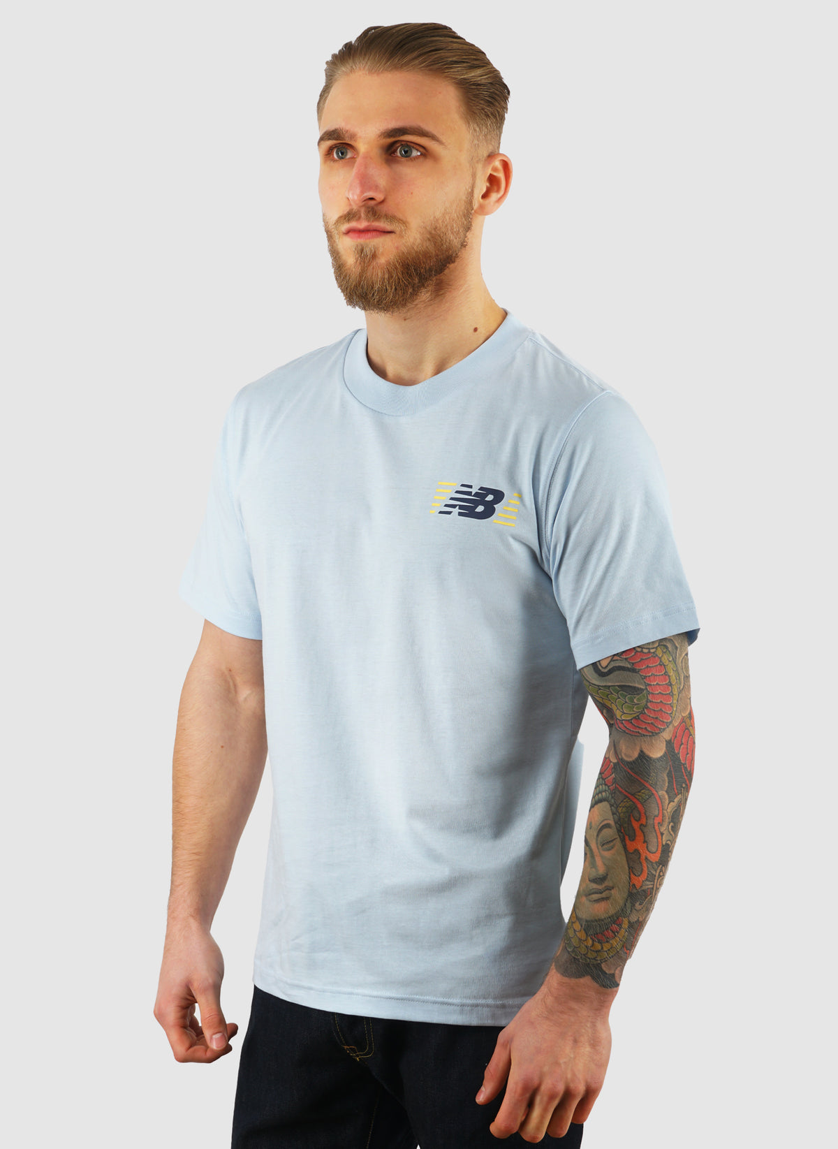 NB Lines T-Shirt - Light Blue