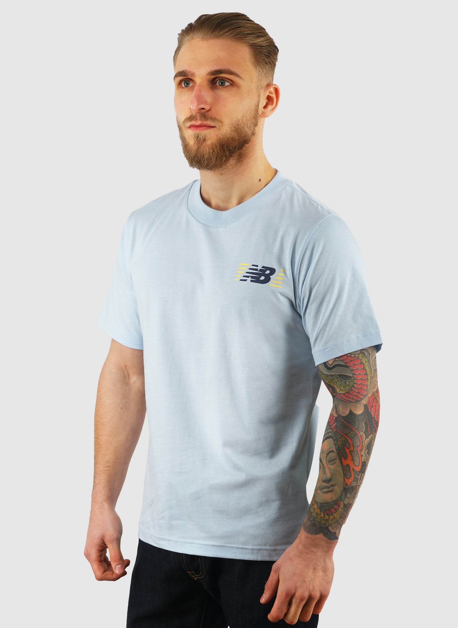 NB Lines T-Shirt - Light Blue