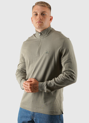 Stretch Piquet 1/2 Zip Long Sleeve Polo - Fallen Rock