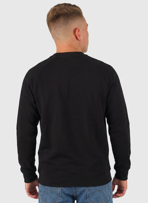 Two Side Panel Crewneck - Black