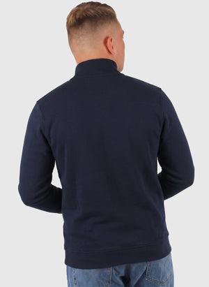 Curved Halfzip Sweatshirt - Navy