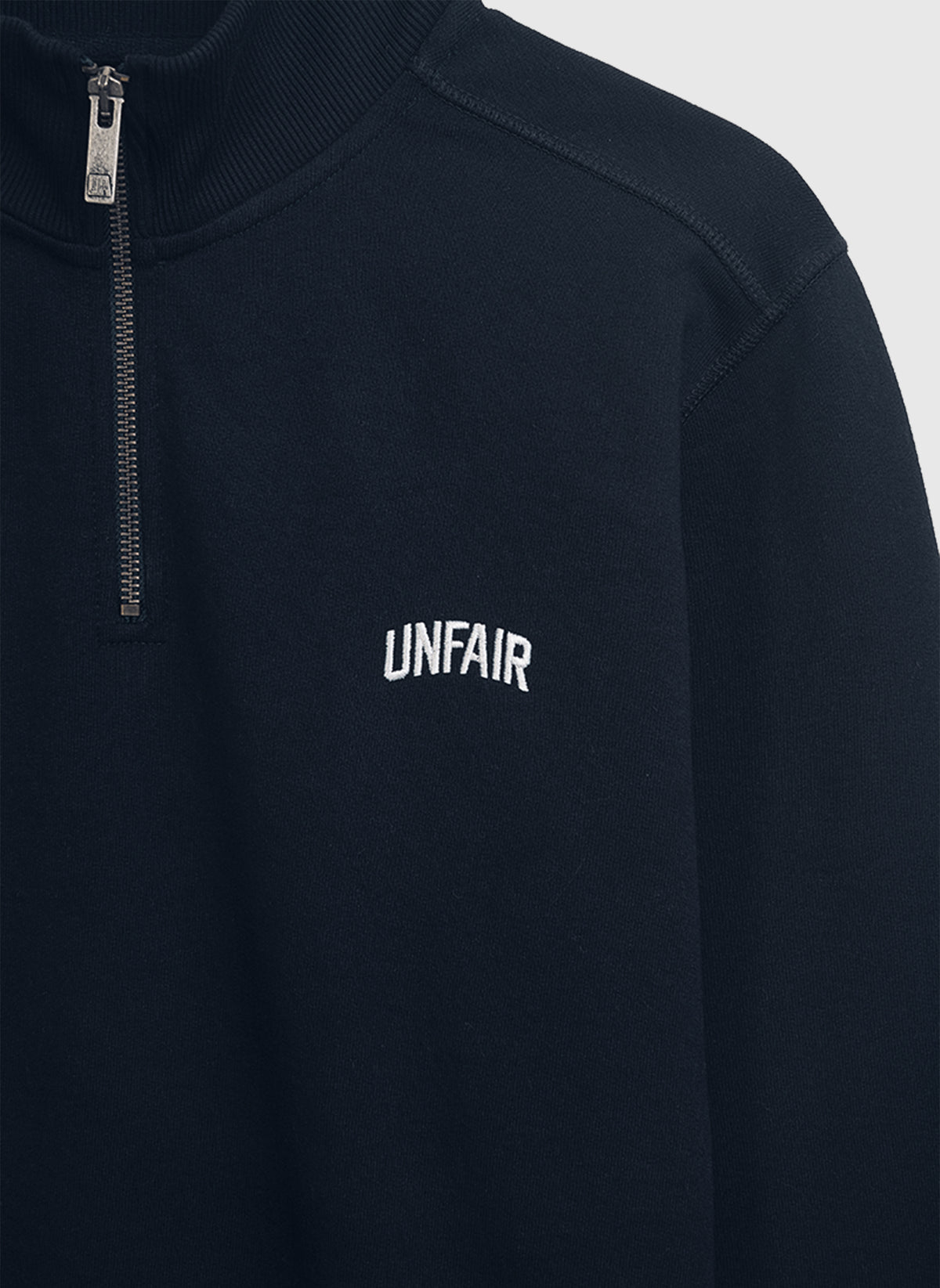 Curved Halfzip Sweatshirt - Navy