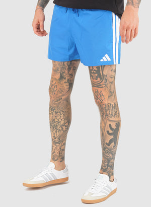 3-Streifen 3-Inch Badeshorts - Blue Royal/White