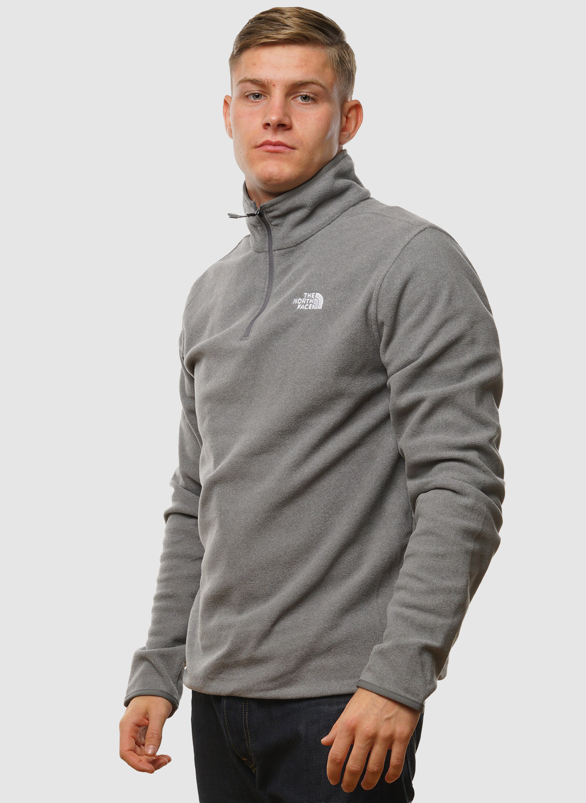 Glacier Fleece 1/4 Zip Jacket - Mid Grey Heather