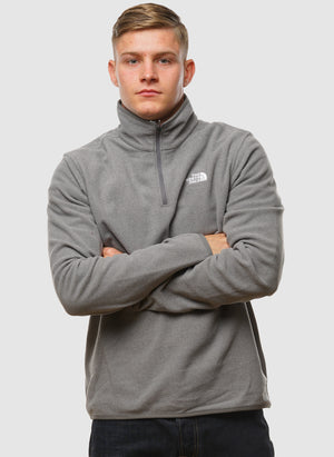Glacier Fleece 1/4 Zip Jacket - Mid Grey Heather
