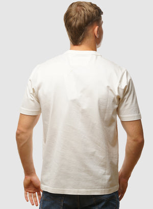 Mercerized  British Sailor Jersey T-Shirt - Gauze White